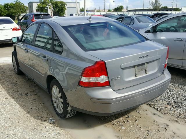 YV1MS382152076836 - 2005 VOLVO S40 2.4I GRAY photo 3