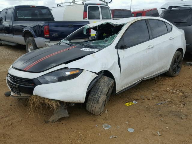 1C3CDFBB6FD266289 - 2015 DODGE DART SXT WHITE photo 2