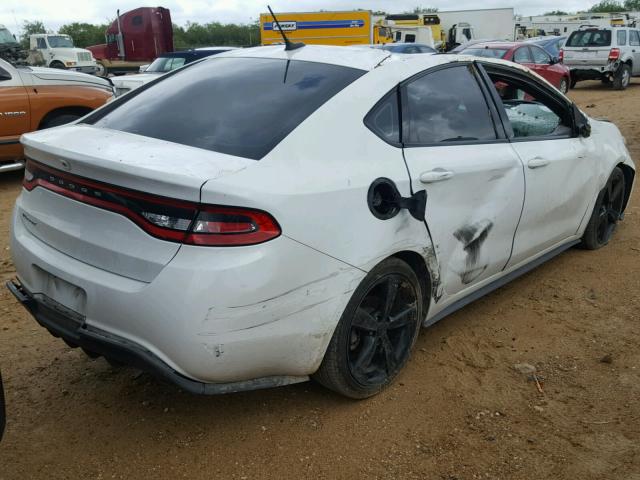 1C3CDFBB6FD266289 - 2015 DODGE DART SXT WHITE photo 4