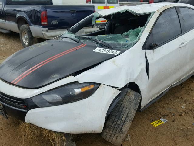 1C3CDFBB6FD266289 - 2015 DODGE DART SXT WHITE photo 9