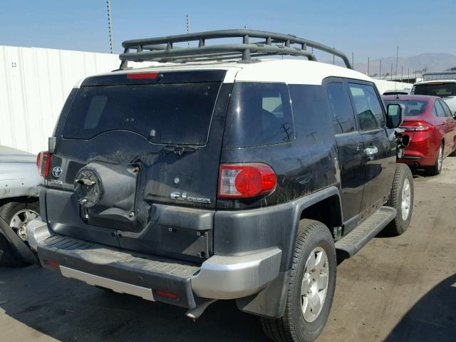 JTEBU11F670046671 - 2007 TOYOTA FJ CRUISER BLACK photo 4