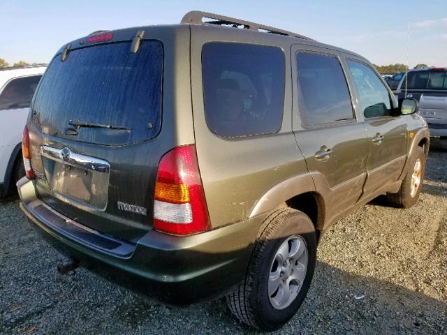 4F2CU09112KM61647 - 2002 MAZDA TRIBUTE LX GREEN photo 4