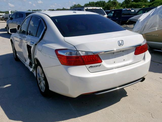 1HGCR2F88EA154602 - 2014 HONDA ACCORD EXL WHITE photo 3