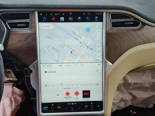 5YJXCBE2XHF034343 - 2017 TESLA MODEL X RED photo 9