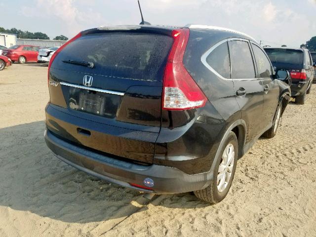 JHLRM3H73CC002832 - 2012 HONDA CR-V EXL GRAY photo 4