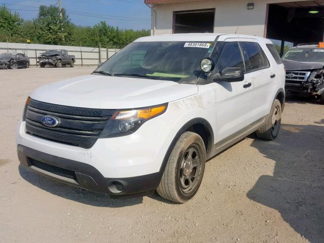 1FM5K8AR6FGC41181 - 2015 FORD EXPLORER P WHITE photo 2