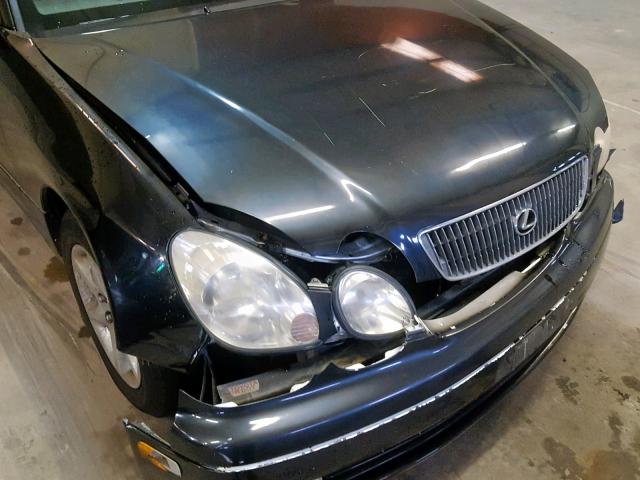 JT8BD68SXY0098096 - 2000 LEXUS GS 300 BLACK photo 9