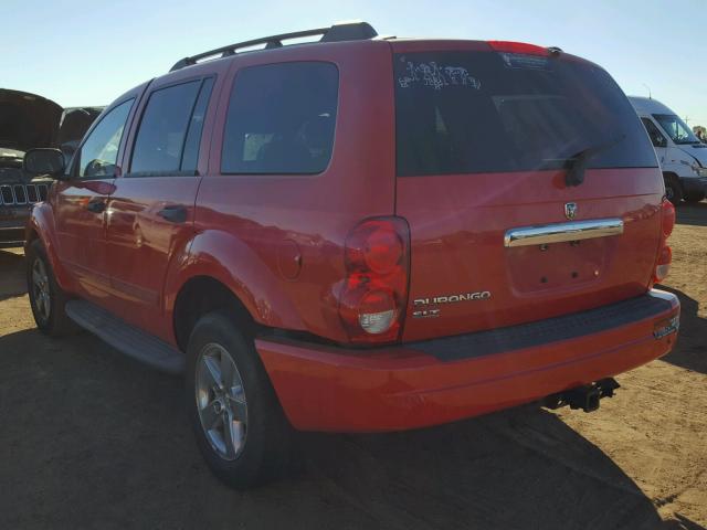 1D4HB48N05F611691 - 2005 DODGE DURANGO SL RED photo 3