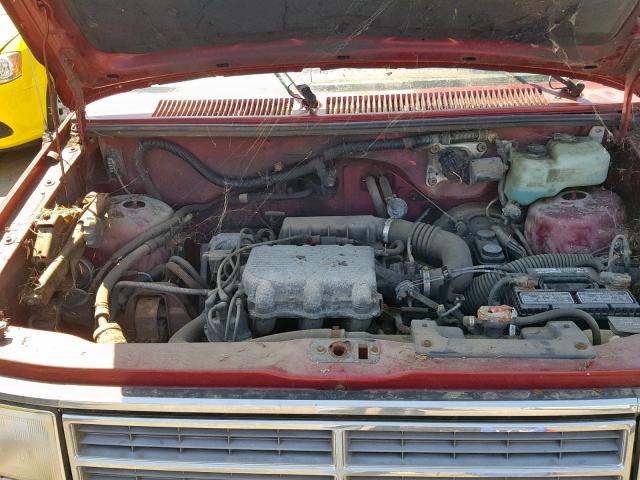 2B4FK4539LR595744 - 1990 DODGE CARAVAN SE BURGUNDY photo 7