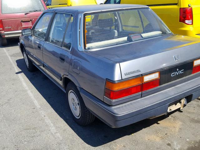 JHMAK5431GS007150 - 1986 HONDA CIVIC 1500 BLUE photo 3