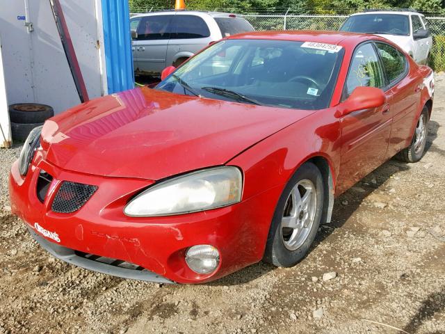 2G2WP552281173746 - 2008 PONTIAC GRAND PRIX RED photo 2