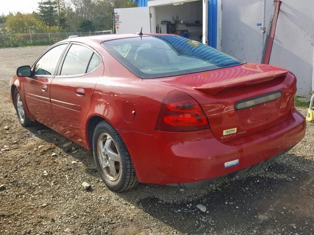 2G2WP552281173746 - 2008 PONTIAC GRAND PRIX RED photo 3