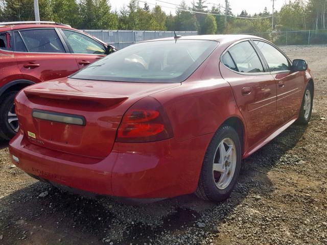 2G2WP552281173746 - 2008 PONTIAC GRAND PRIX RED photo 4