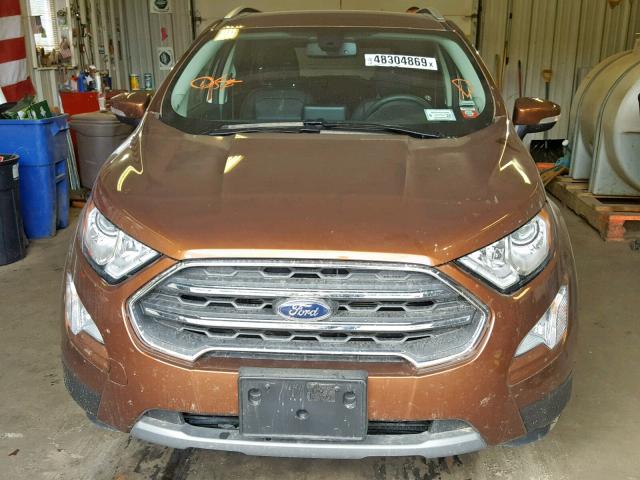 MAJ6S3KL7KC281699 - 2019 FORD ECOSPORT T BROWN photo 9