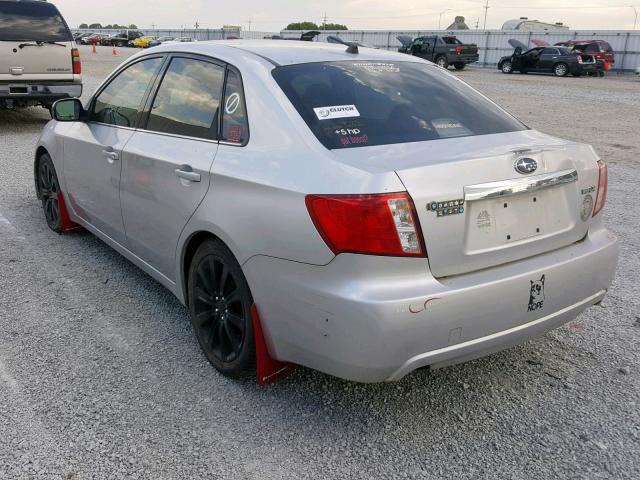 JF1GE74608G517377 - 2008 SUBARU IMPREZA WR SILVER photo 3