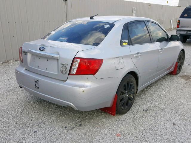 JF1GE74608G517377 - 2008 SUBARU IMPREZA WR SILVER photo 4