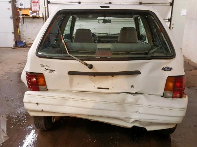 KNJPT06H8N6124909 - 1992 FORD FESTIVA GL WHITE photo 9