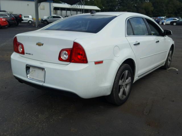 1G1ZC5E04CF357518 - 2012 CHEVROLET MALIBU 1LT WHITE photo 4