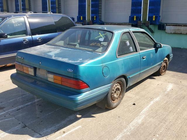 1FAPP31X2PK168203 - 1993 FORD TEMPO GL BLUE photo 4