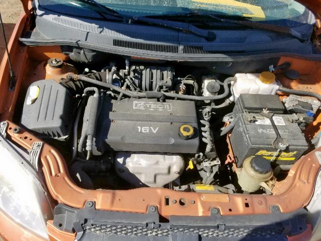 KL1TD56697B040190 - 2007 CHEVROLET AVEO BASE Narıncı foto 7