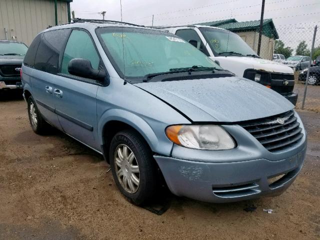 1C4GP45R25B391575 - 2005 CHRYSLER TOWN & COU BLUE photo 1