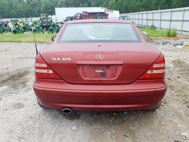 WDBKK65F11F187779 - 2001 MERCEDES-BENZ SLK 320 RED photo 6