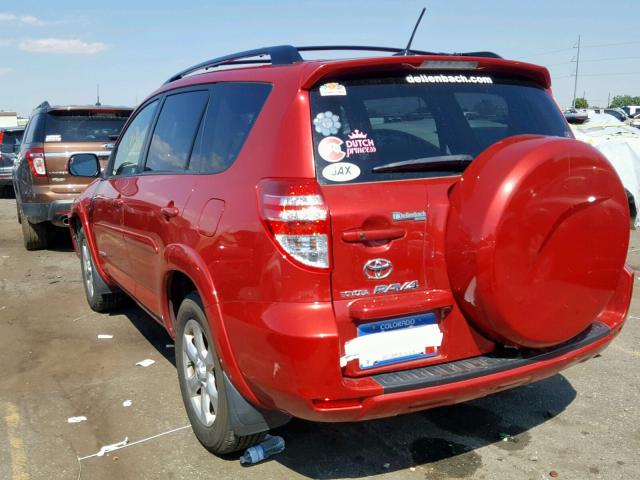 JTMDK4DV3A5093397 - 2010 TOYOTA RAV4 LIMIT RED photo 3