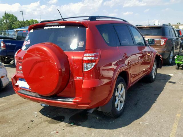 JTMDK4DV3A5093397 - 2010 TOYOTA RAV4 LIMIT RED photo 4