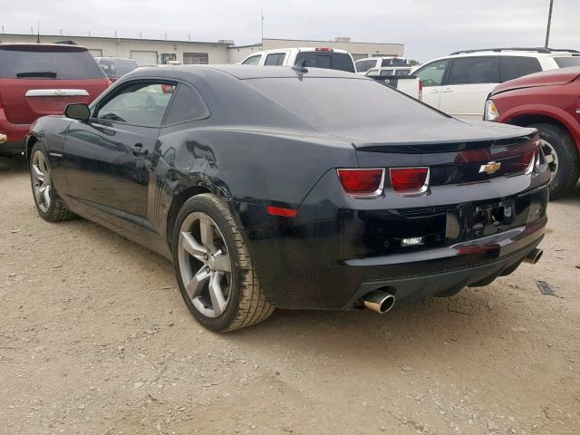 2G1FK1EJ2C9187787 - 2012 CHEVROLET CAMARO 2SS BLACK photo 3