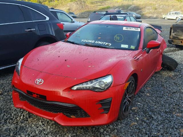 JF1ZNAA11H9706560 - 2017 TOYOTA 86 BASE RED photo 2