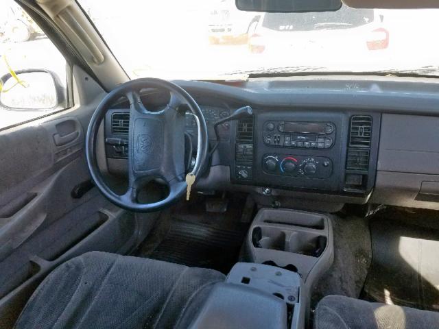 1D7HG38K24S640281 - 2004 DODGE DAKOTA QUA BLUE photo 9