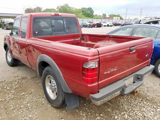 1FTZR45EX2TA79123 - 2002 FORD RANGER SUP RED photo 3