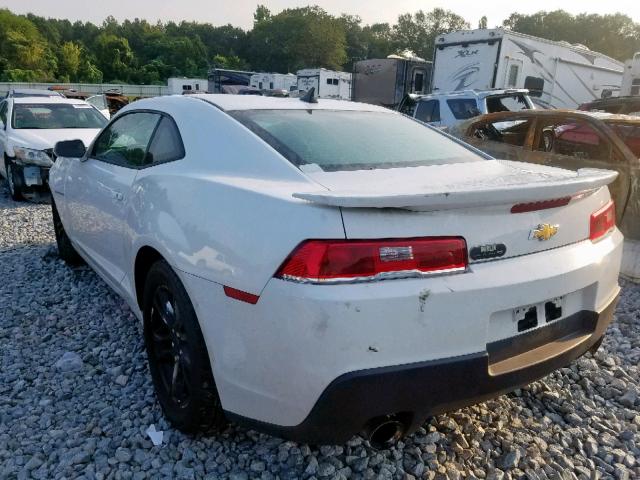 2G1FA1E33E9156670 - 2014 CHEVROLET CAMARO LS WHITE photo 3