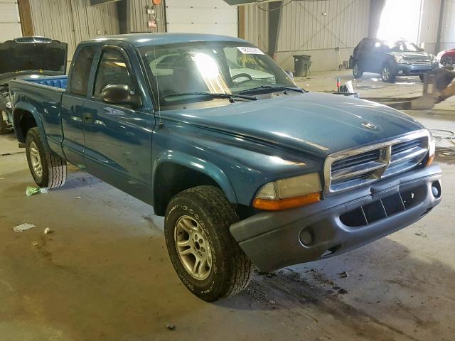 1D7HG12K64S622699 - 2004 DODGE DAKOTA SXT BLUE photo 1