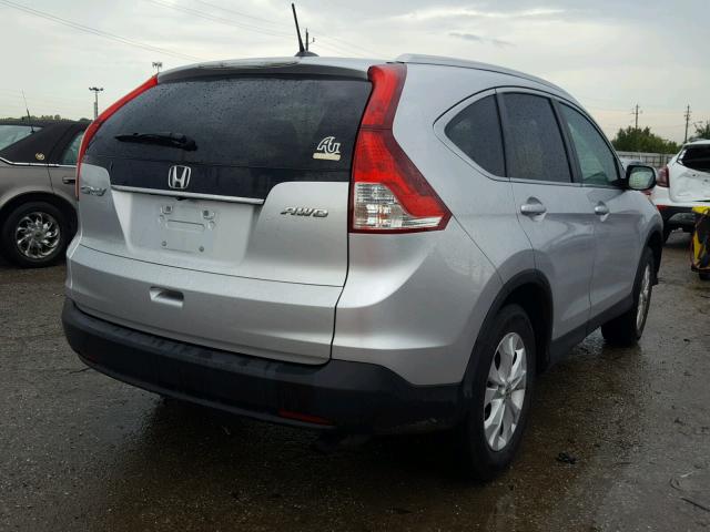 2HKRM4H79DH685323 - 2013 HONDA CR-V EXL SILVER photo 4