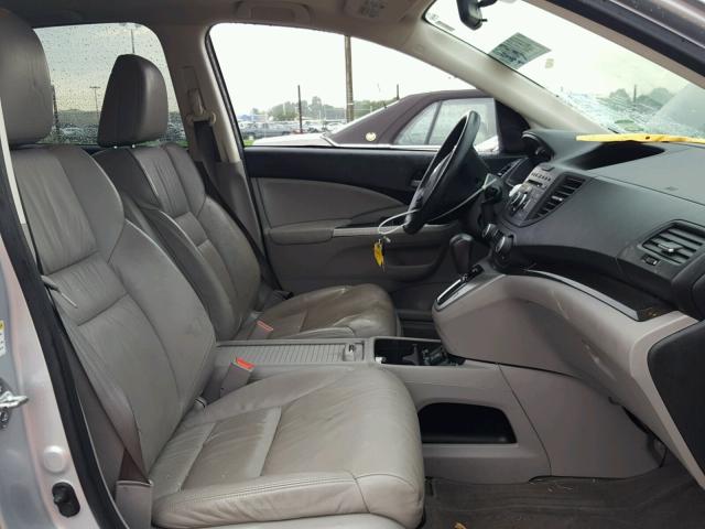 2HKRM4H79DH685323 - 2013 HONDA CR-V EXL SILVER photo 5