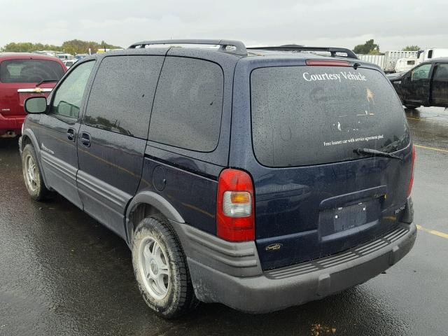 1GMDU03E84D133676 - 2004 PONTIAC MONTANA BLUE photo 3