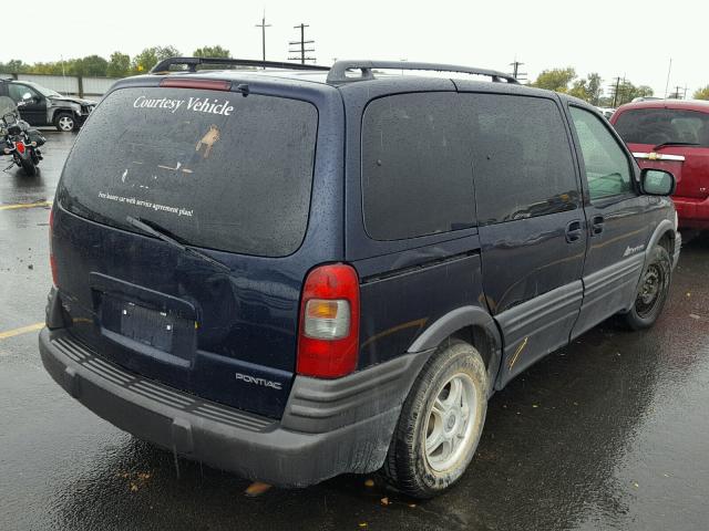 1GMDU03E84D133676 - 2004 PONTIAC MONTANA BLUE photo 4