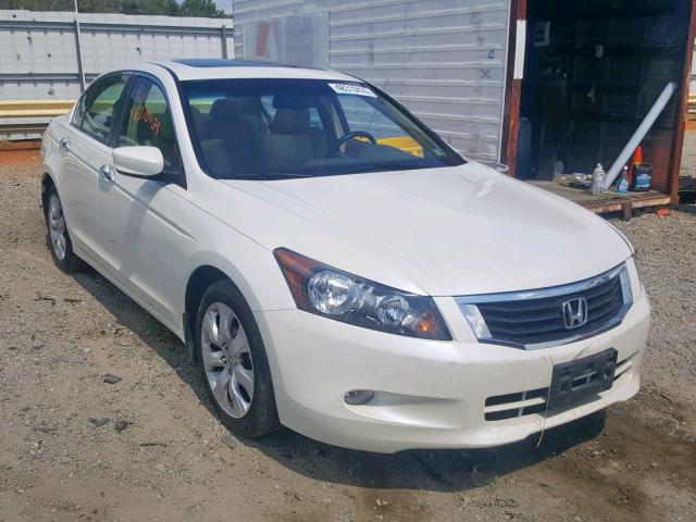 1HGCP36848A070857 - 2008 HONDA ACCORD EXL WHITE photo 1