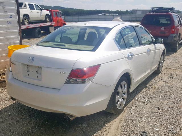 1HGCP36848A070857 - 2008 HONDA ACCORD EXL WHITE photo 4