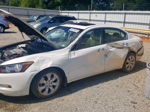 1HGCP36848A070857 - 2008 HONDA ACCORD EXL WHITE photo 9