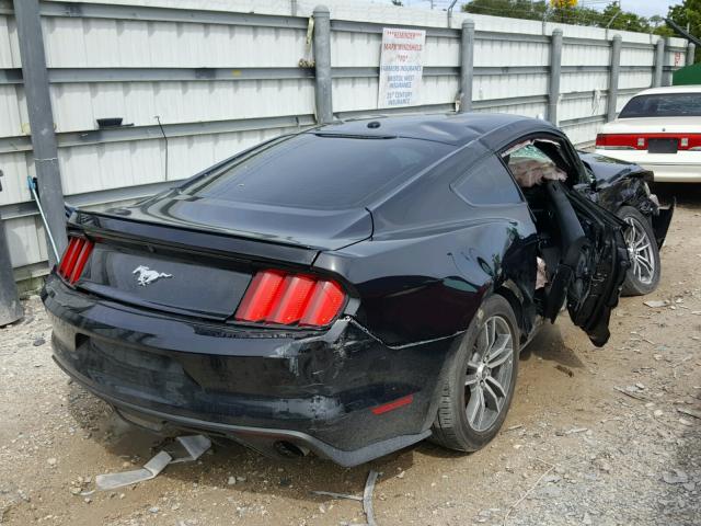1FA6P8TH5H5278208 - 2017 FORD MUSTANG BLACK photo 4