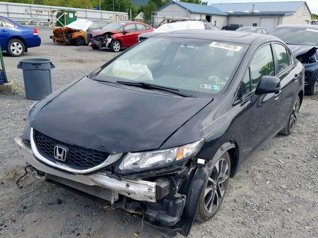 19XFB2F94DE245242 - 2013 HONDA CIVIC EXL 黑色 照片 2