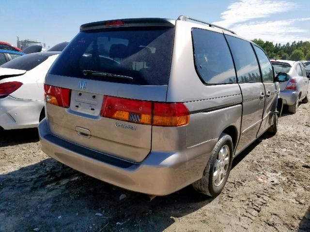 2HKRL18943H012327 - 2003 HONDA ODYSSEY EX BEIGE photo 4