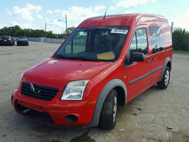 NM0KS9BN9AT019434 - 2010 FORD TRANSIT CO RED photo 2