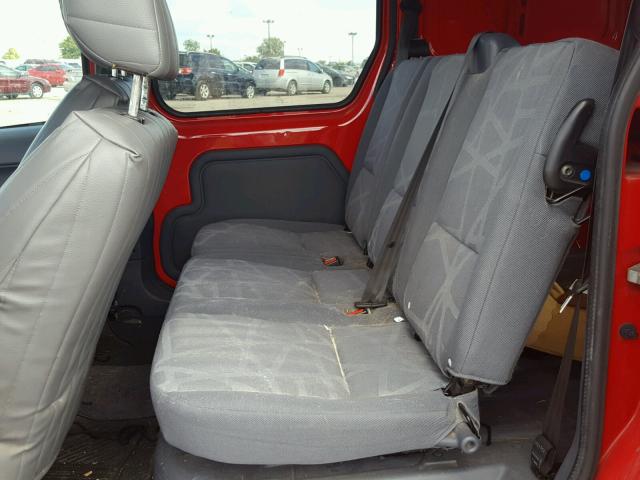 NM0KS9BN9AT019434 - 2010 FORD TRANSIT CO RED photo 6