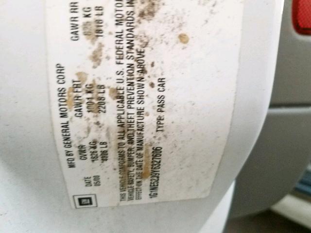 1G1NE52J9Y6327606 - 2000 CHEVROLET MALIBU LS 白色 照片 10