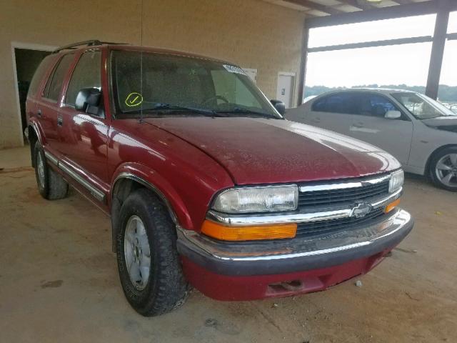 1GNDT13W4X2246926 - 1999 CHEVROLET BLAZER MAROON photo 1