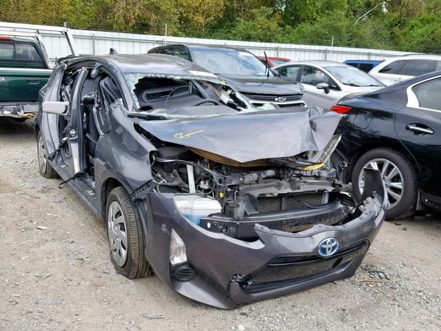 JTDKDTB38F1097232 - 2015 TOYOTA PRIUS C GRAY photo 1