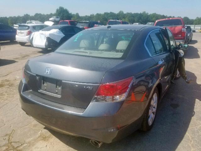 1HGCP36848A052472 - 2008 HONDA ACCORD EXL GRAY photo 4